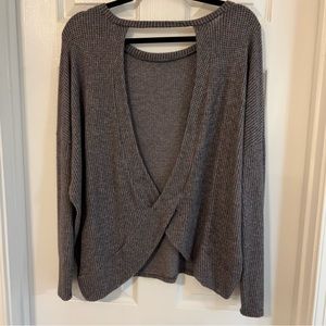 Open back sweater